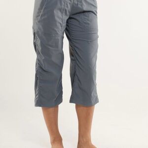 Lululemon Grey Studio Capris Crop Pants